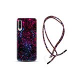 kilifland Xiaomi Mi 9 ile Uyumlu Kılıf Rasta Ipli Boyun Askılı Desenli Silikon Boyalar 1660
