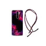 kilifland Xiaomi Note 8 Pro ile Uyumlu Kılıf Rasta Ipli Boyun Askılı Desenli Silikon Boyalar 1663