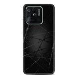 Kılıfland Xiaomi Poco C40 ile Uyumlu Silikon Kılıf, Dikenli Tel Desen, Siyah