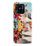 Kılıfland Xiaomi Poco C40 Uyumlu Silikon Kılıf, Çiçek Desen, Renkli