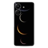 Kılıfland Xiaomi Poco C65 ile Uyumlu Kılıf, Desenli Silikon, Platinium Series, Gezegenler, Siyah