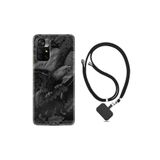 kilifland Xiaomi Poco M4 Pro ile Uyumlu Kılıf Ipli Boyun Askılı Desenli Silikon Dark Eagle 1909