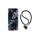 kilifland Xiaomi Poco M4 Pro ile Uyumlu Kılıf Ipli Boyun Askılı Desenli Silikon Great Flowers 1304