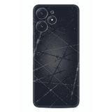 Kılıfland Xiaomi Poco M6 Pro 5G ile Uyumlu Silikon Kılıf, Dikenli Tel Desen, Siyah