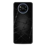 Kılıfland Xiaomi Poco X3 Pro ile Uyumlu Silikon Kılıf, Dikenli Tel Desen, Siyah