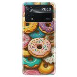 Kılıfland Xiaomi Poco X4 Pro Kılıf, Boutique Baskılı Donut Desenli, Renkli