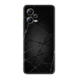 Kılıfland Xiaomi Poco X5 5G ile Uyumlu Silikon Kılıf, Dikenli Tel Desen, Siyah