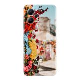 Kılıfland Xiaomi Poco X5 5G ile Uyumlu Silikon Kılıf, Gerçek Çiçekler Desen, Renkli