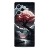 Kılıfland Xiaomi Poco X5 Pro Kılıf, Boutique Baskılı, Ağaç ve Ay Tasarımı