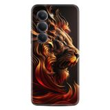 Kılıfland Xiaomi Poco X5 Pro Kılıf, Boutique Baskılı, Arslan Desenli, Siyah