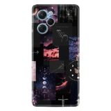 Kılıfland Xiaomi Poco X5 Pro Kılıf, Boutique Baskılı, Ay Pattern, Resimli, Siyah