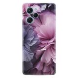 Kılıfland Xiaomi Poco X5 Pro Kılıf, Boutique Baskılı Çiçek Desenli, Mor