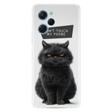 Kılıfland Xiaomi Poco X5 Pro Kılıf, Boutique Baskılı, Don't Touch Cat Tasarımı, Beyaz