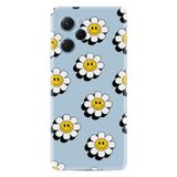 Kılıfland Xiaomi Poco X5 Pro Kılıf, Boutique Baskılı, Gülen Papatyalar Desenli, Mavi
