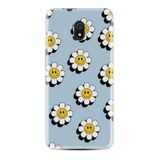 Kılıfland Xiaomi Poco X5 Pro Kılıf, Boutique Baskılı, Gülen Papatyalar Desenli, Mavi