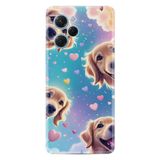 Kılıfland Xiaomi Poco X5 Pro Kılıf, Boutique Baskılı, Kalp ve Köpek Desenli, Mavi