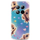 Kılıfland Xiaomi Poco X5 Pro Kılıf, Boutique Baskılı, Kalp ve Köpek Desenli, Mavi