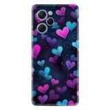 Kılıfland Xiaomi Poco X5 Pro Kılıf, Boutique Baskılı, Mavi Kalp Desenli