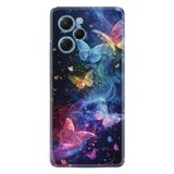 Kılıfland Xiaomi Poco X5 Pro Kılıf, Boutique Baskılı, Neon Kelebekler, Renkli