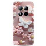 Kılıfland Xiaomi Poco X5 Pro Kılıf, Boutique Baskılı, Pembe Kelebekler, Resimli