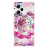 Kılıfland Xiaomi Poco X5 Pro Kılıf, Boutique Baskılı, Resimli Güzel Kedi, Pembe