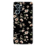Kılıfland Xiaomi Poco X5 Pro Kılıf, Boutique Baskılı, Siyah Fon Çiçek Desen