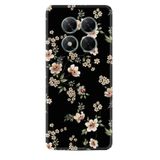 Kılıfland Xiaomi Poco X7 ile Uyumlu Kılıf, Boutique Baskılı, Siyah Fon Çiçek Desen