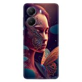 Kılıfland Xiaomi Poco X7 Pro ile Uyumlu Kılıf, Boutique Baskılı Kelebek Kadın Tasarımı, Silikon, Renk75