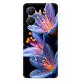 Kılıfland Xiaomi Poco X7 Pro ile Uyumlu Kılıf, Silikon, Baskılı Çiçek Desen, Mavi