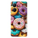 Kılıfland Xiaomi Poco X7 Pro ile Uyumlu Kılıf, Silikon, Baskılı Donut Desen, Renkli