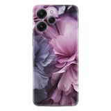 Kılıfland Xiaomi Redmi 12 ile Uyumlu Kılıf, Boutique Baskılı Çiçek Desen, Mor