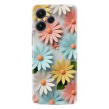 Kılıfland Xiaomi Redmi 12 ile Uyumlu Kılıf, Boutique Baskılı, Renkli Çiçekler Desen
