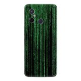 Kılıfland Xiaomi Redmi 12c ile Uyumlu Kılıf, Resimli Desenli Baskılı Silikon, Matrix, Yeşil