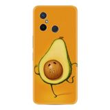 Kılıfland Xiaomi Redmi 12c ile Uyumlu Kılıf, Resimli Desenli Silikon, Platinium Series, Avokado, Sarı