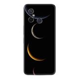 Kılıfland Xiaomi Redmi 12C ile Uyumlu Kılıf, Resimli Desenli Silikon, Platinium Series, Gezegenler, Siyah