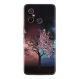 Kılıfland Xiaomi Redmi 12c ile Uyumlu Kılıf, Resimli Desenli Silikon, Platinium Series, Heaven Tree, Siyah