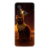 Kılıfland Xiaomi Redmi 12C ile Uyumlu Kılıf, Resimli Desenli, Silikon, Platinium Series, Kraliçe Kedi, Sarı