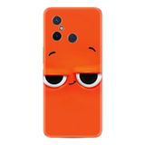 Kılıfland Xiaomi Redmi 12C ile Uyumlu Kılıf, Resimli Desenli Silikon, Platinium Series, Turuncu