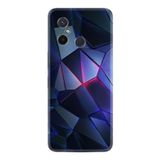 Kılıfland Xiaomi Redmi 12c ile Uyumlu Kılıf, Resimli Desenli Silikon, Platinium Series, Üçgenler, Mavi