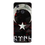 Kılıfland Xiaomi Redmi 12C ile Uyumlu Kılıf, Silikon, Göktürk Desenli, Siyah