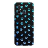 Kılıfland Xiaomi Redmi 12c ile Uyumlu Kılıf, Silikon, Platinium Series, Patiler Desenli, Siyah