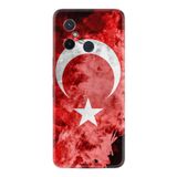 Kılıfland Xiaomi Redmi 12C ile Uyumlu Kılıf, Silikon, Türk Bayrağı Desenli, Kırmızı