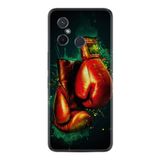 Kılıfland Xiaomi Redmi 12c ile Uyumlu Silikon Kılıf, Boks Eldiveni Desen, Siyah