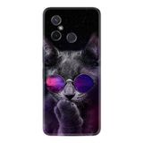 Kılıfland Xiaomi Redmi 12C ile Uyumlu Silikon Kılıf, Desen Özel Seri, Carisma Cat, Renkli