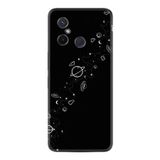 Kılıfland Xiaomi Redmi 12C ile Uyumlu Silikon Kılıf, Desen Özel Seri Planet, Siyah