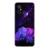 Kılıfland Xiaomi Redmi 12c ile Uyumlu Silikon Kılıf, Desen Özel Seri, Purple Mountain, Siyah
