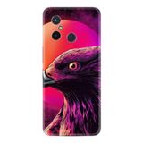 Kılıfland Xiaomi Redmi 12c ile Uyumlu Silikon Kılıf, Desen Özel Seri, Red Eagle, Renkli
