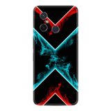 Kılıfland Xiaomi Redmi 12c ile Uyumlu Silikon Kılıf, Desen Özel Seri Smoke, Siyah