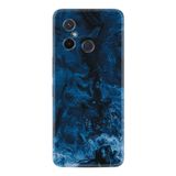 Kılıfland Xiaomi Redmi 12C ile Uyumlu Silikon Kılıf, Mavi Zigzag Desen