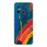 Kılıfland Xiaomi Redmi 12C ile Uyumlu Silikon Kılıf, Ressam Sulu Boya Deseni, Renkli